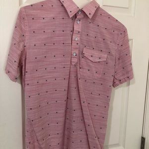 Banana Republic short sleeve half button up